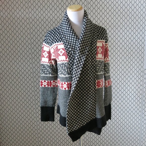 Telluride Clothing Co. Lambswool Blend Open Front Sweater Cardigan -Size Small - Picture 3 of 7